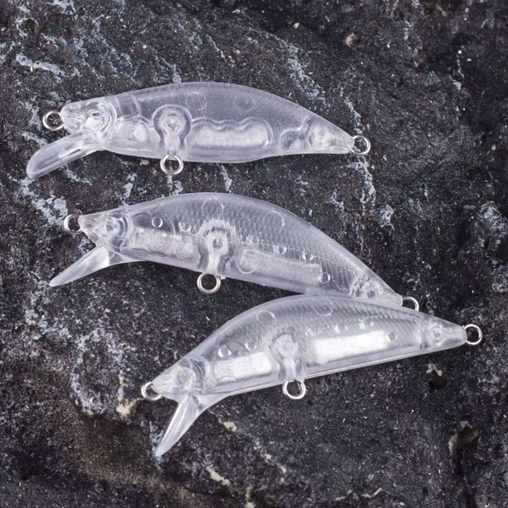 Dr.Holife señuelos Minnow sin pintar hundimiento silencioso DIY - imagen 2