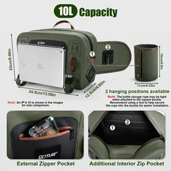 Bolsa impermeable para mosca con cinturón ultraligero de almacenaje