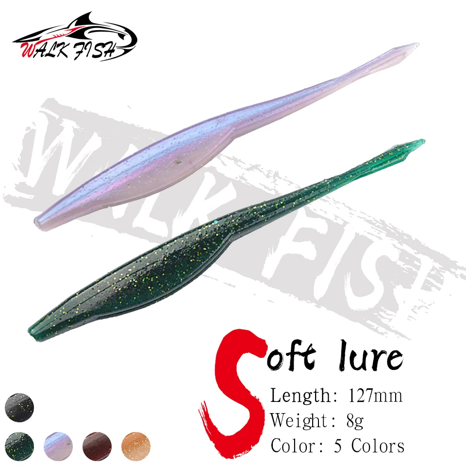 WALK FISH señuelos suaves de PVC – para lubina y lucio - imagen 5