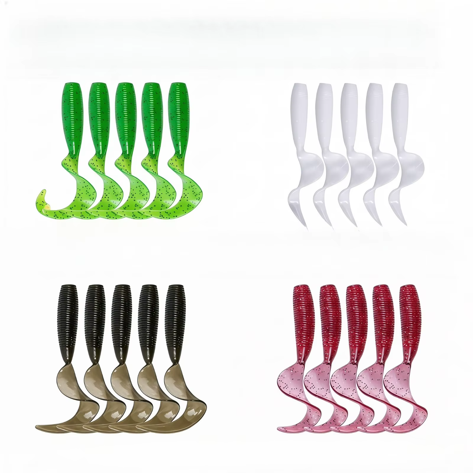 Vinilo Curly Tail resistente a desgarros para Jig Head y Chatterbait - imagen 4