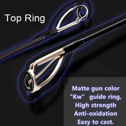 Caña surfcasting spinning de carbono SK, rigidez para carpas