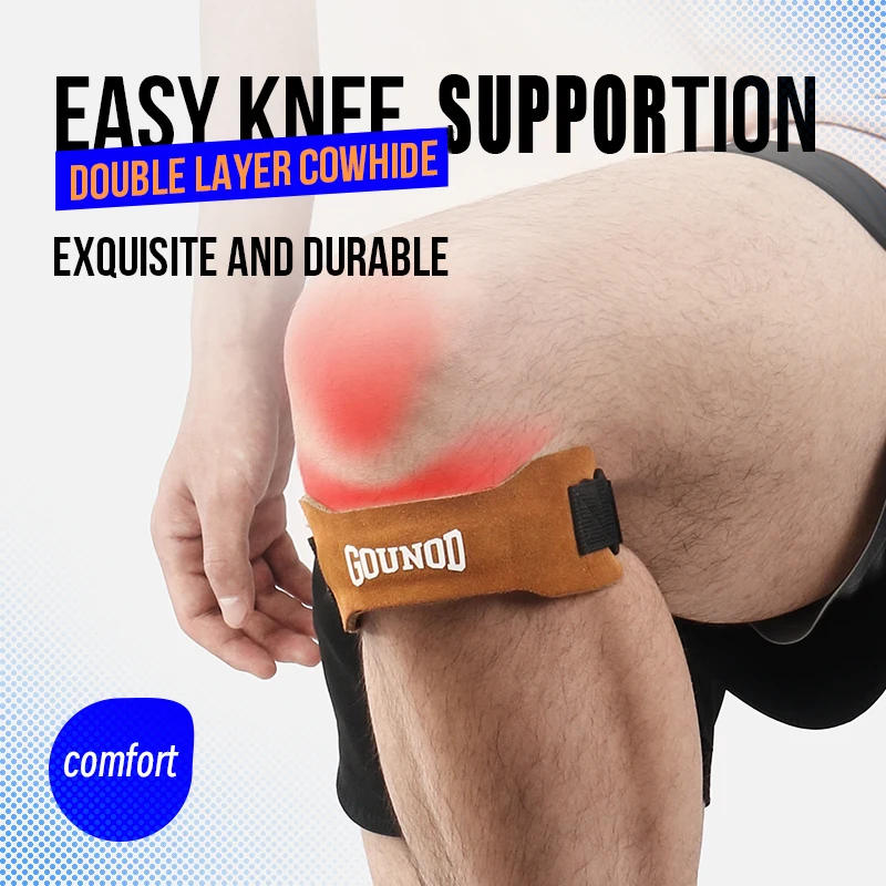 GOUNOD Rodillera ajustable para correr con protector de tendón - imagen 2