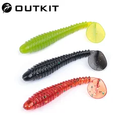 OUTKIT Señuelos Wobblers de vinilo para pesca deportiva lubina