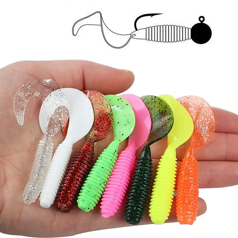 Señuelos Swimbait con cola en T y jig metálico 2 g - imagen 5