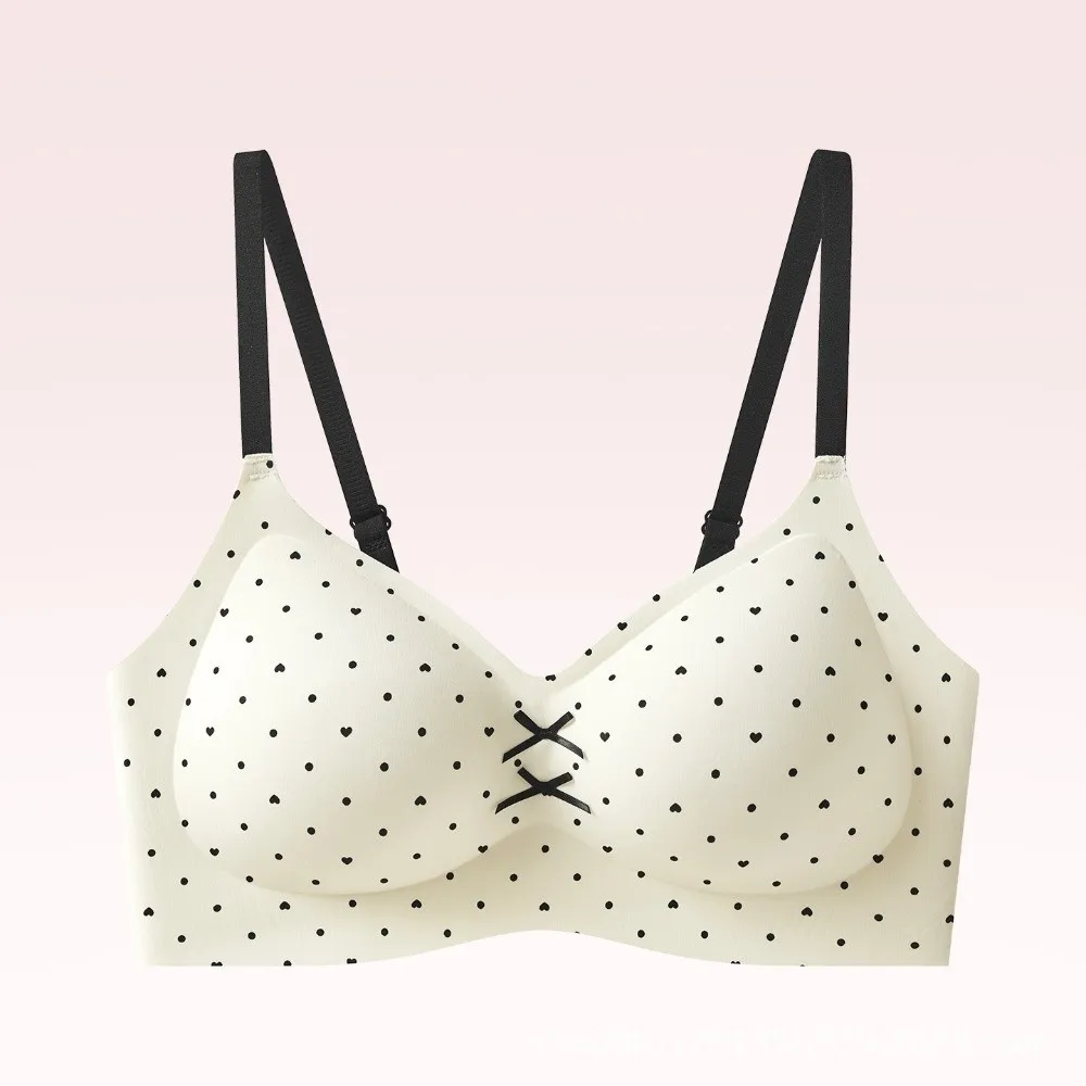 Traceless Dots Wireless V sujetador push up floral sin costuras - imagen 2