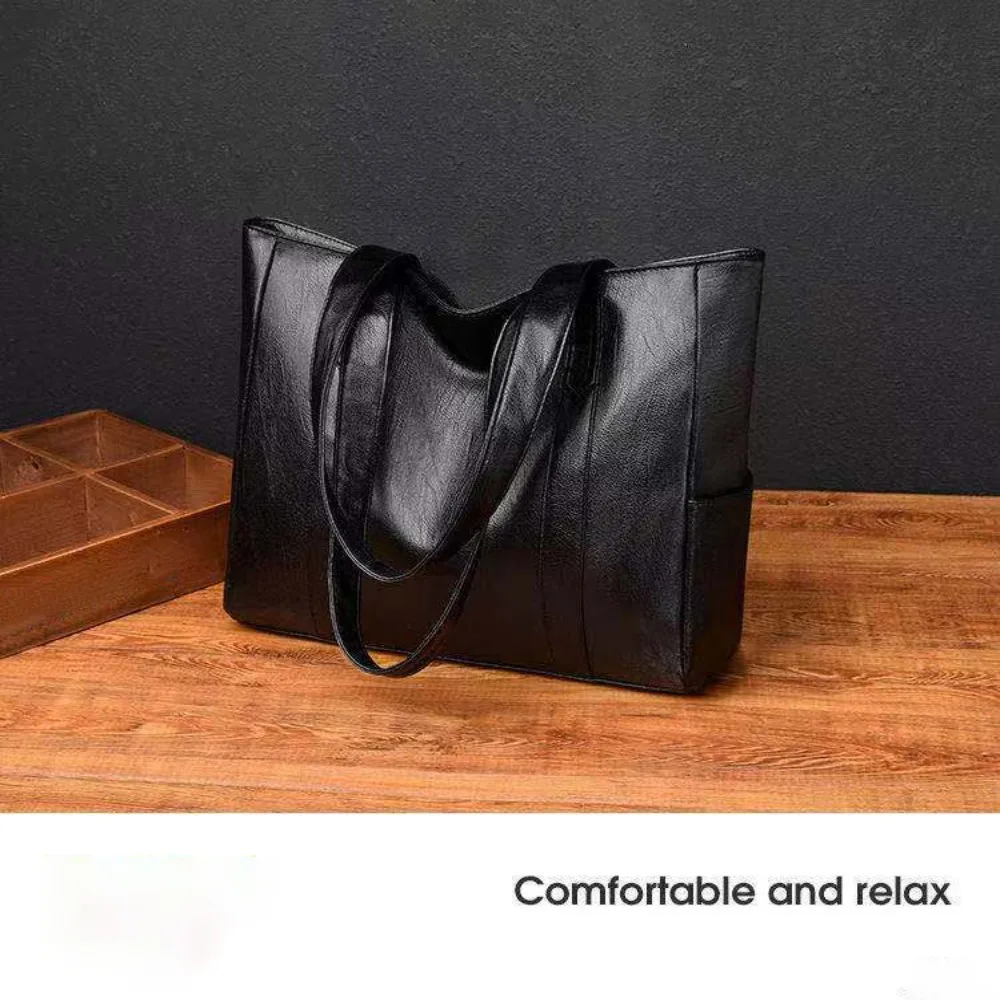 Bolso de pesca vintage de gran capacidad para hombro suave PU