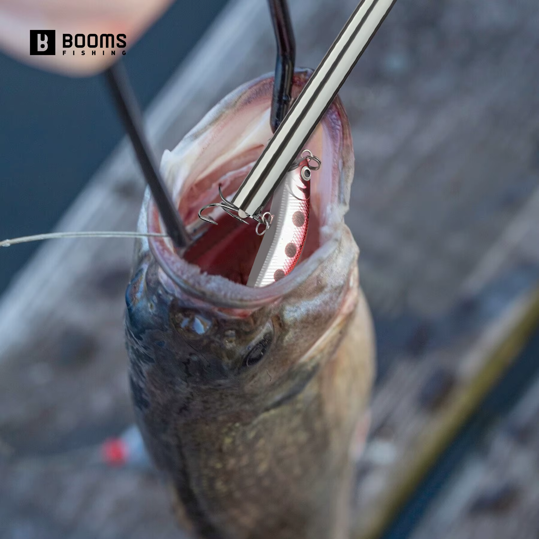 Alicates de pesca punta larga Booms Fishing – Sacaanzuelos y tijeras - imagen 5