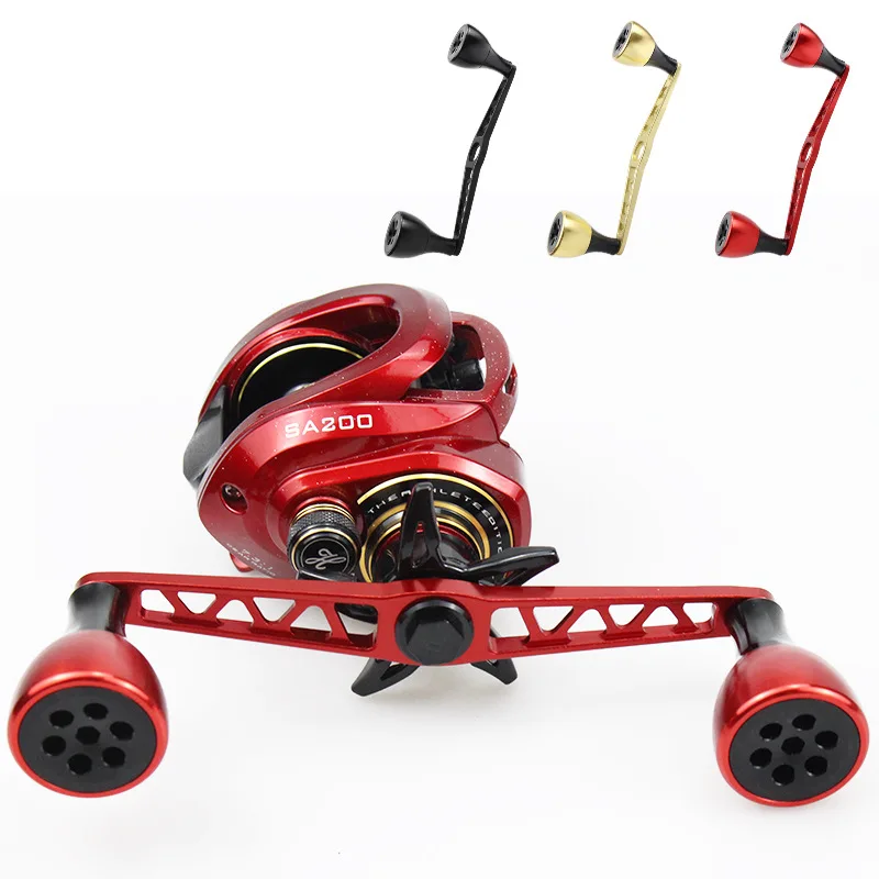 Manivela de carrete doble rocker de aluminio para Abu Dai Shimano - imagen 5