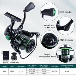 Goture Kit de pesca con caña telescópica y señuelos para agua dulce