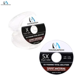 Línea fluorocarbono transparente Maxcatch para pesca de trucha