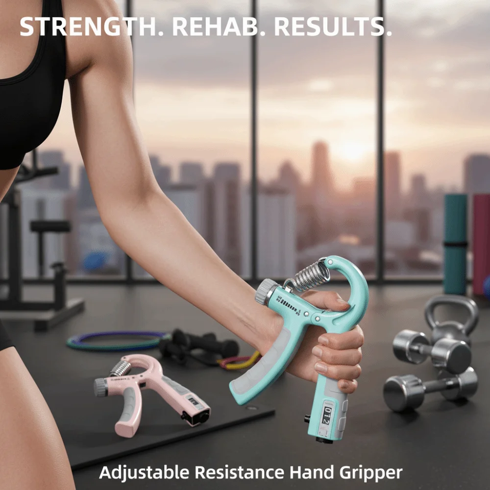 Entrenador de agarre con resistencia ajustable y contador - imagen 5
