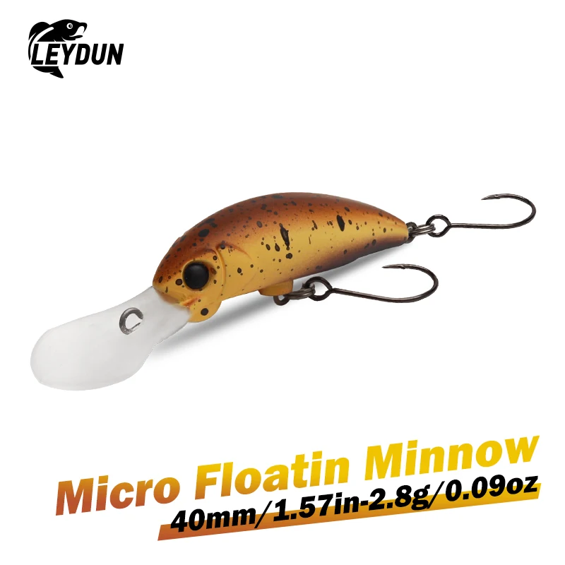 Crankbait flotante LEYDUN – Pececillo buceo superficial