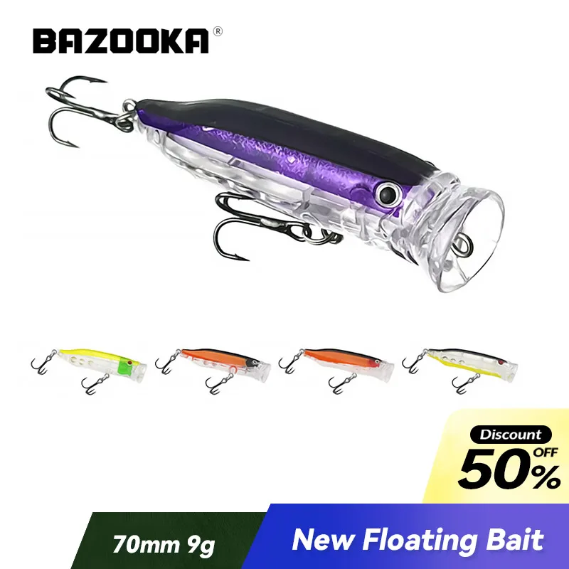 Señuelo Bazooka flotante con bola de acero