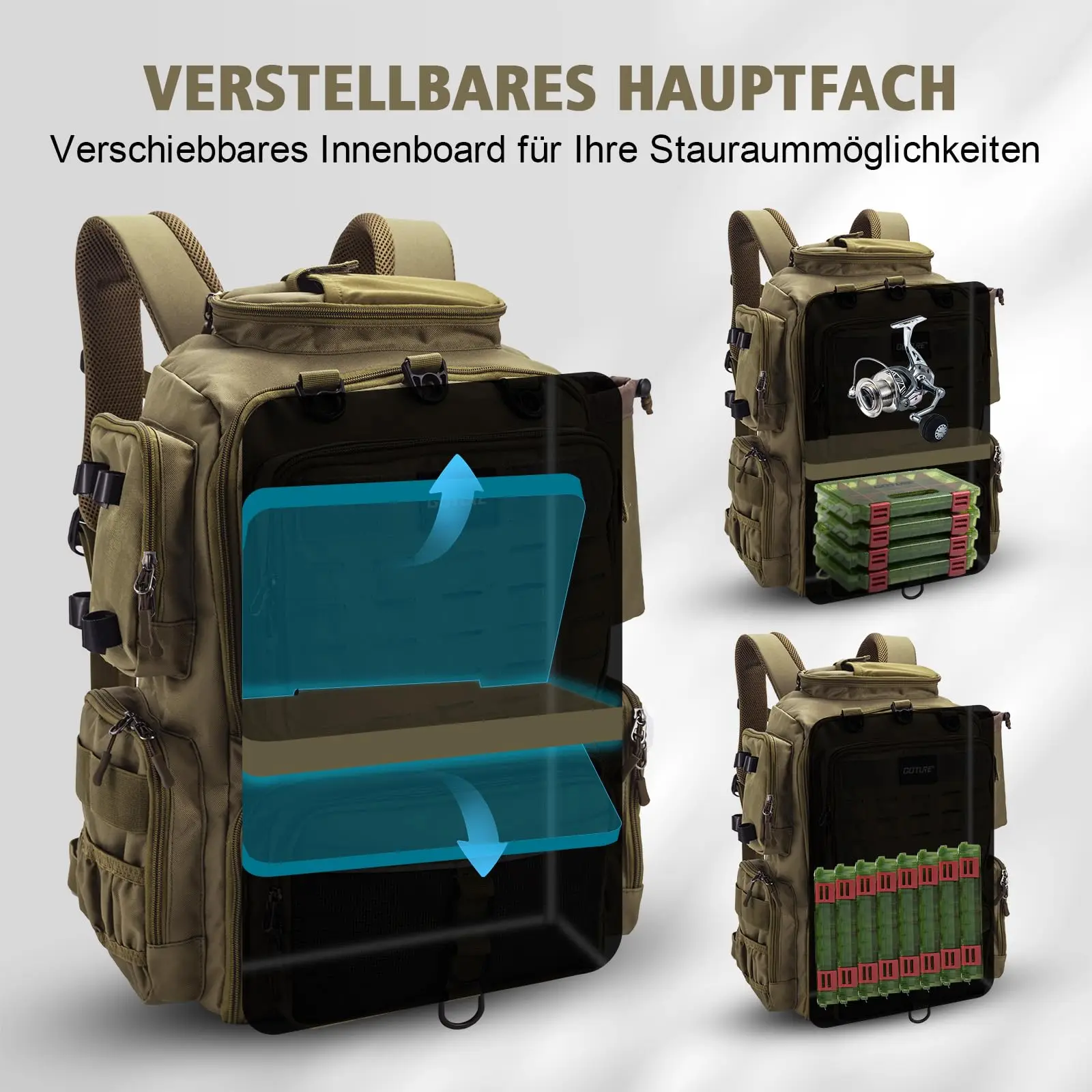 Goture mochila táctica para pesca y senderismo exterior - imagen 3