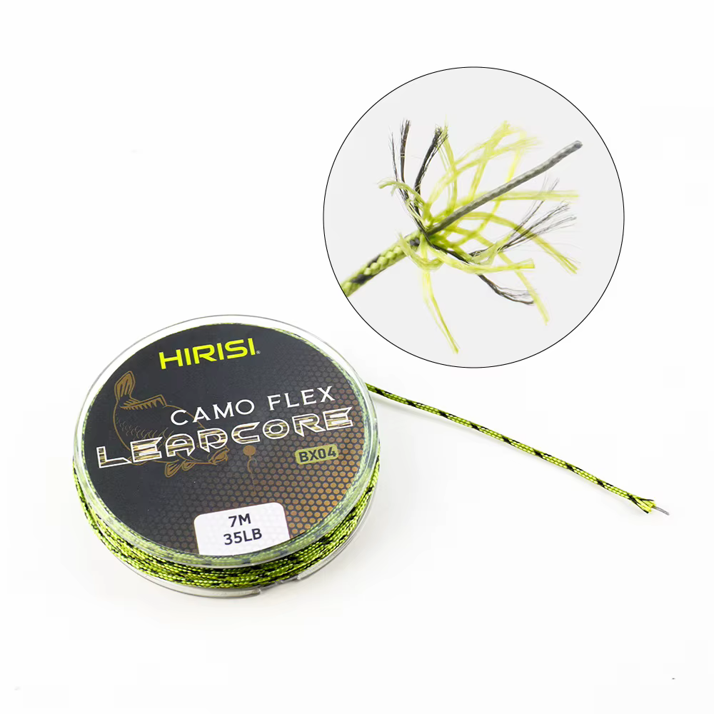 Hirisi Leadcore para carpa línea trenzada de plomo camuflada - imagen 3