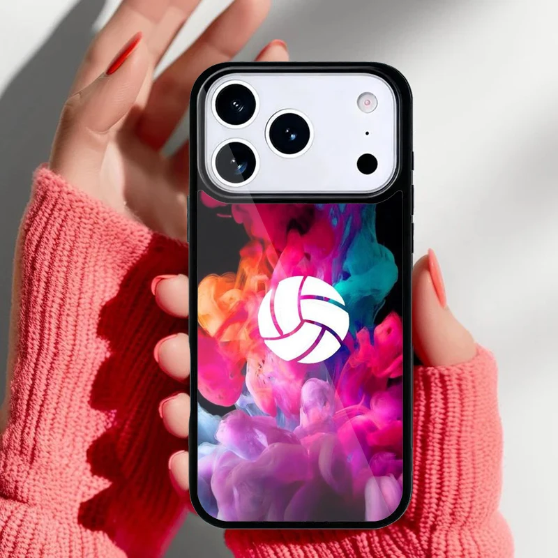 Funda de voleibol vista lateral