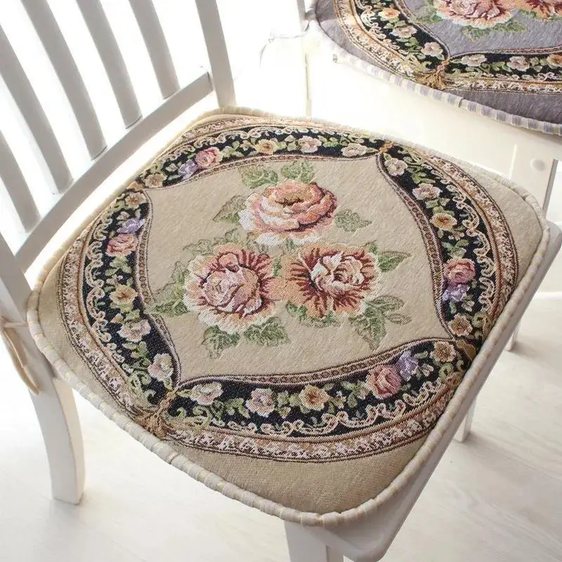 Cojín grueso antideslizante para silla comedor suave y cálido