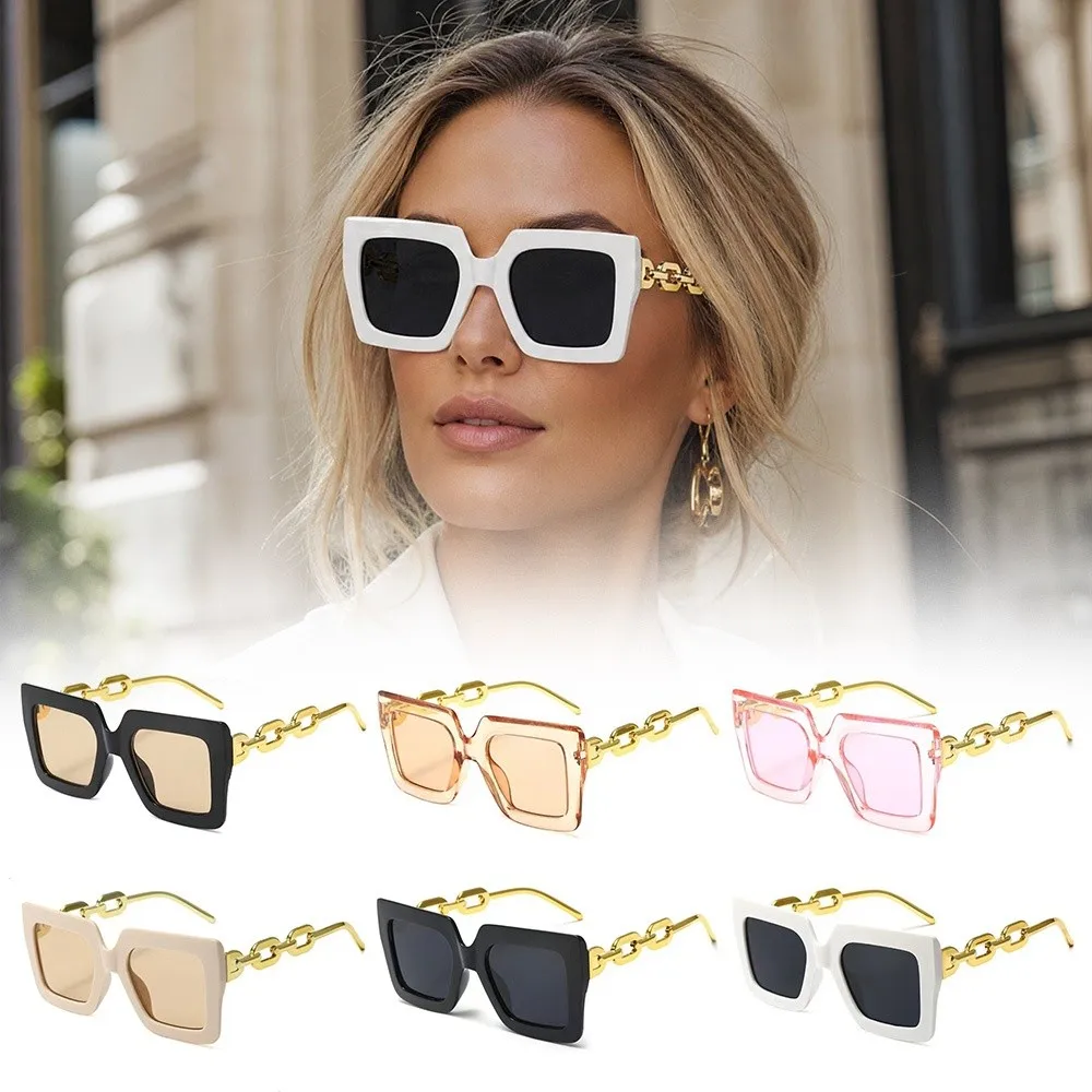 Gafas de sol vintage cuadradas con filtro UV y montura rectangular - imagen 3