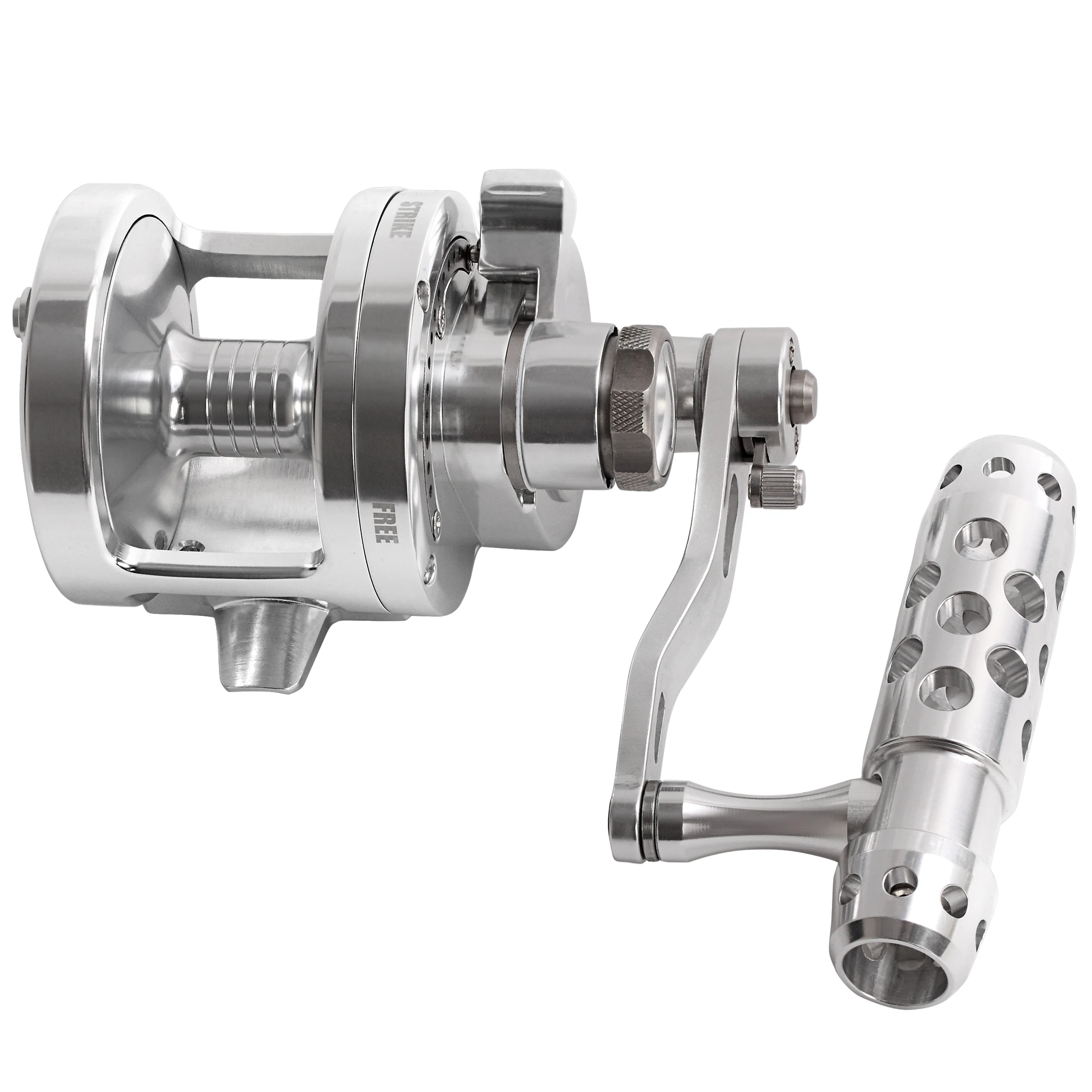 Carrete de jigging en contexto marino