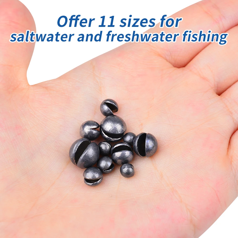 Plomos de tiro dividido ajustables PROBEROS para pesca - imagen 4