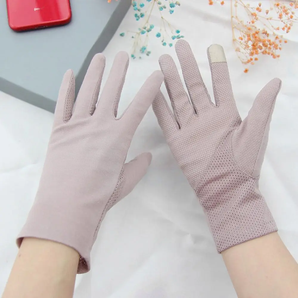 Guantes UV finos con pantalla táctil, antideslizantes, para correr - imagen 3