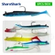 ShareShark Señuelo de Carpa Jig Head para vinilo tipo anguila
