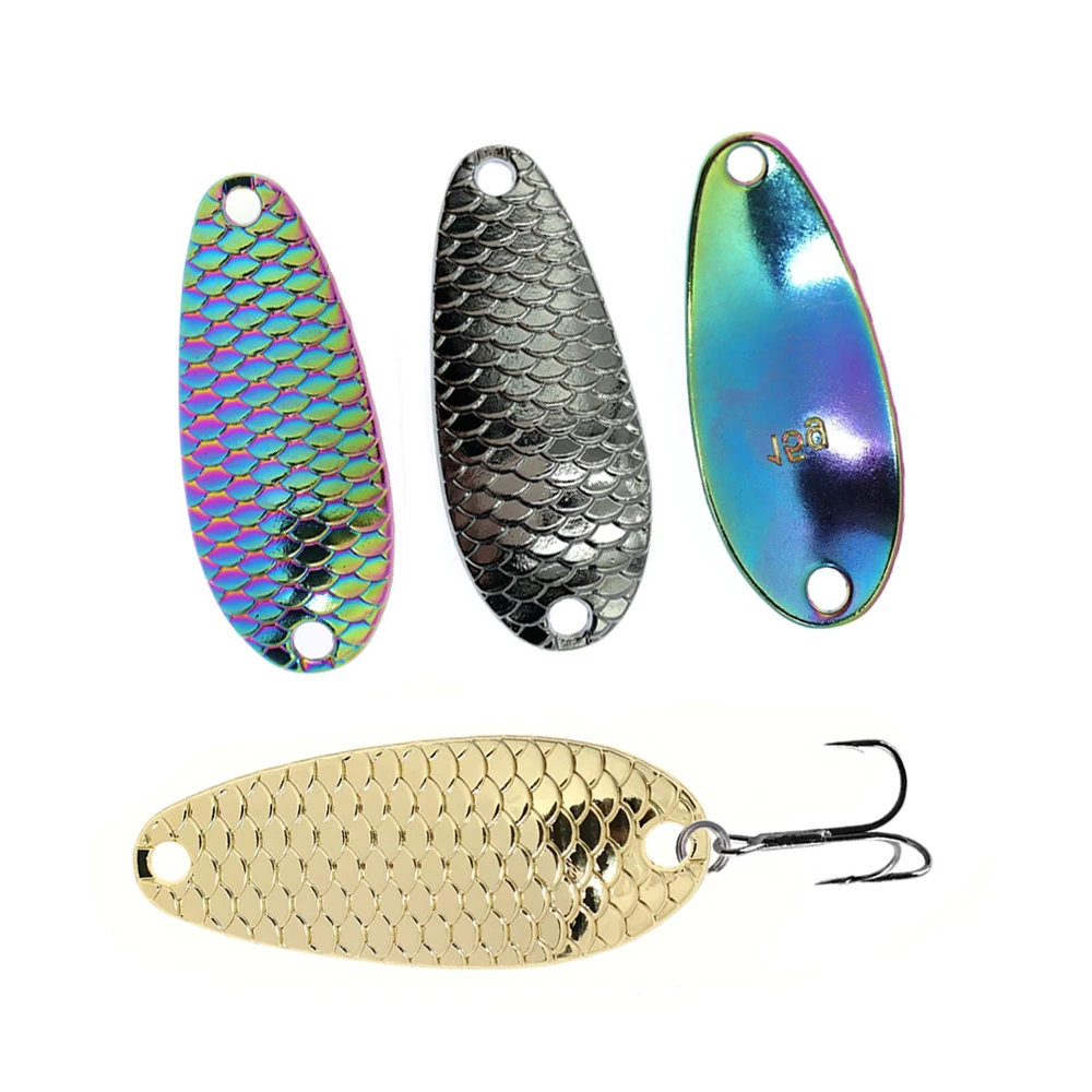 ICERIO cucharas de pesca arco iris brillante – Señuelos para lubina - imagen 5