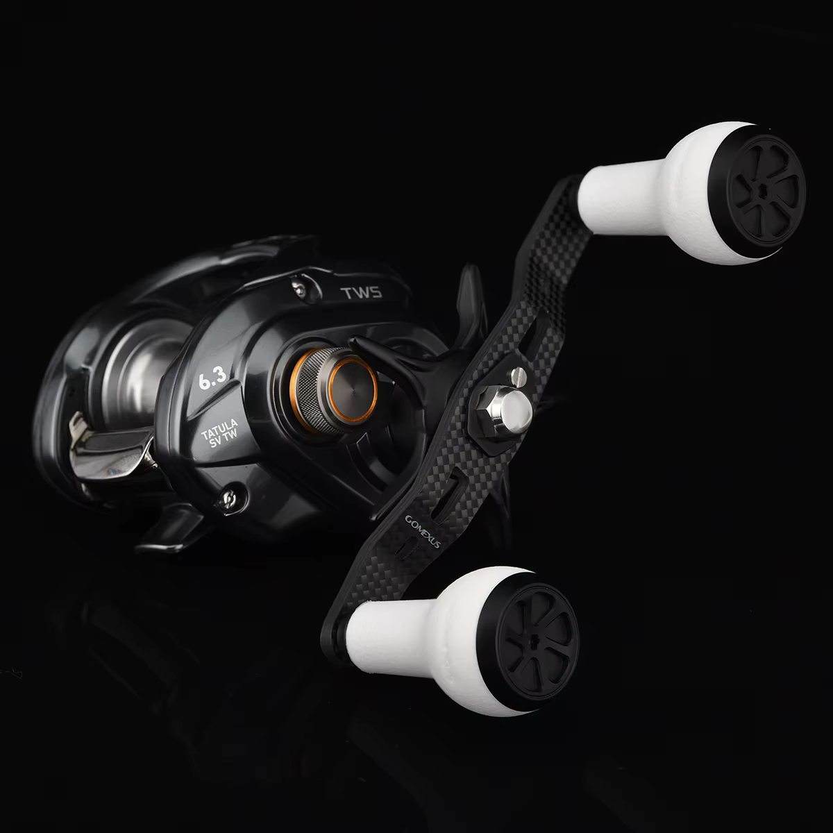 GOMEXUS Mango Eléctrico de Carbono para Carrete Baitcaster 105mm - imagen 4