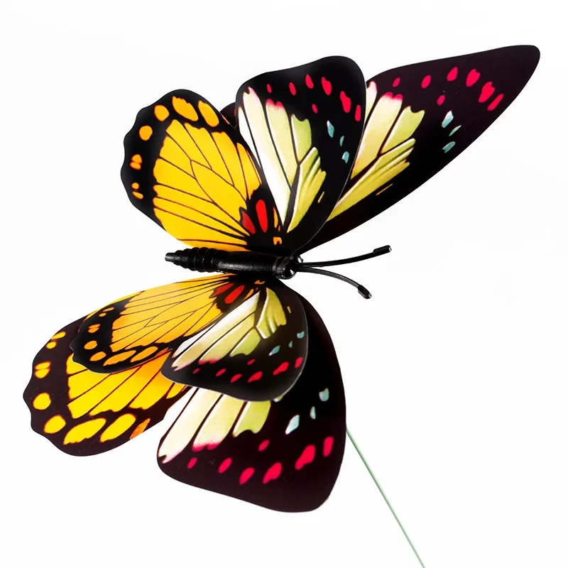 Mariposa grande moviéndose con la brisa