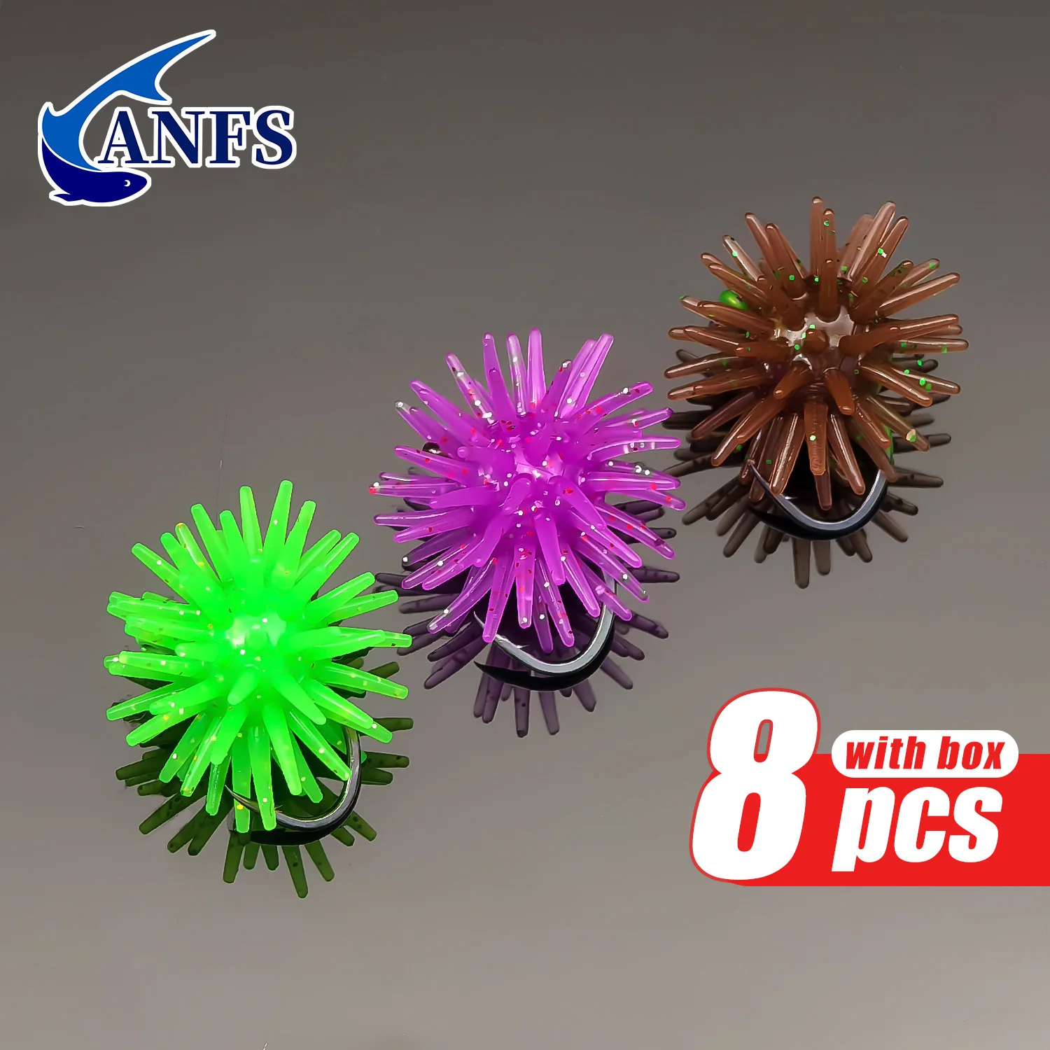 ANFS Señuelos tipo erizo de mar para lubina Champion, cebo blando - imagen 4