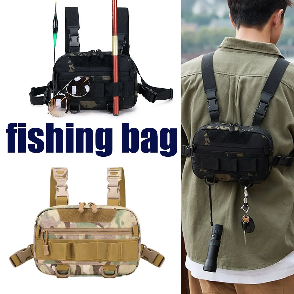 Mochila camuflaje para pesca, vista general