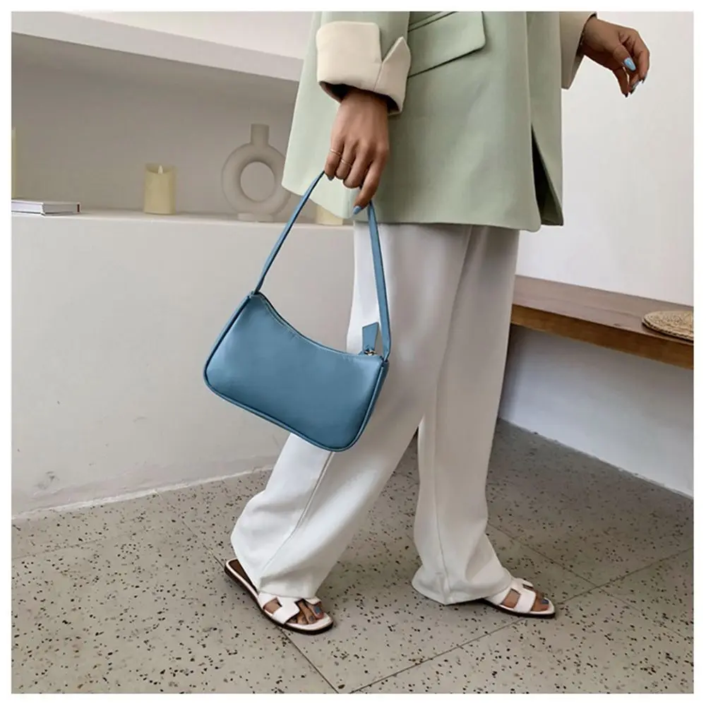 Bolso bandolera mini retro de cuero casual subaxilar - imagen 5
