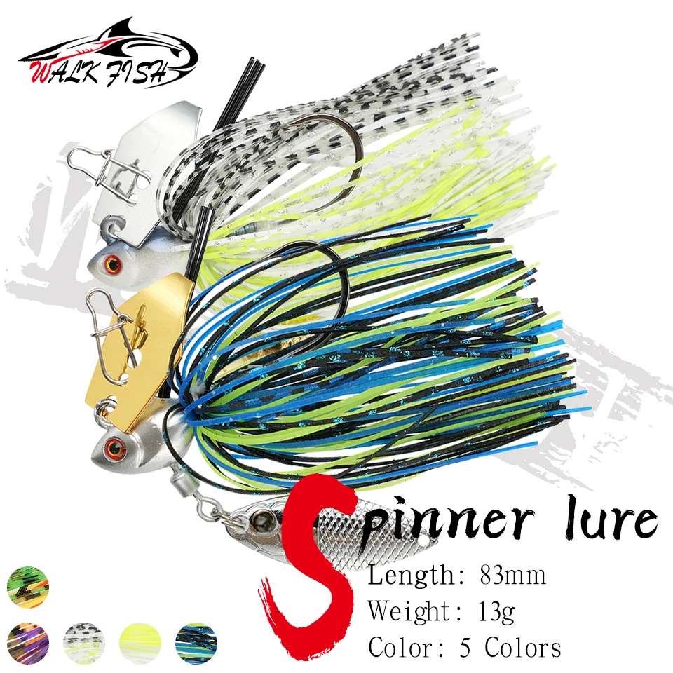 WALK FISH Wobbler señuelo giratorio Jighead sin enredos – lubina - imagen 5