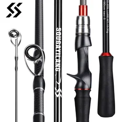 Caña de spinning Sougayilang – Carbono y EVA para pesca con señuelos