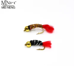 Ninfa Beadhead MNFT – Señuelo artificial cola roja para trucha