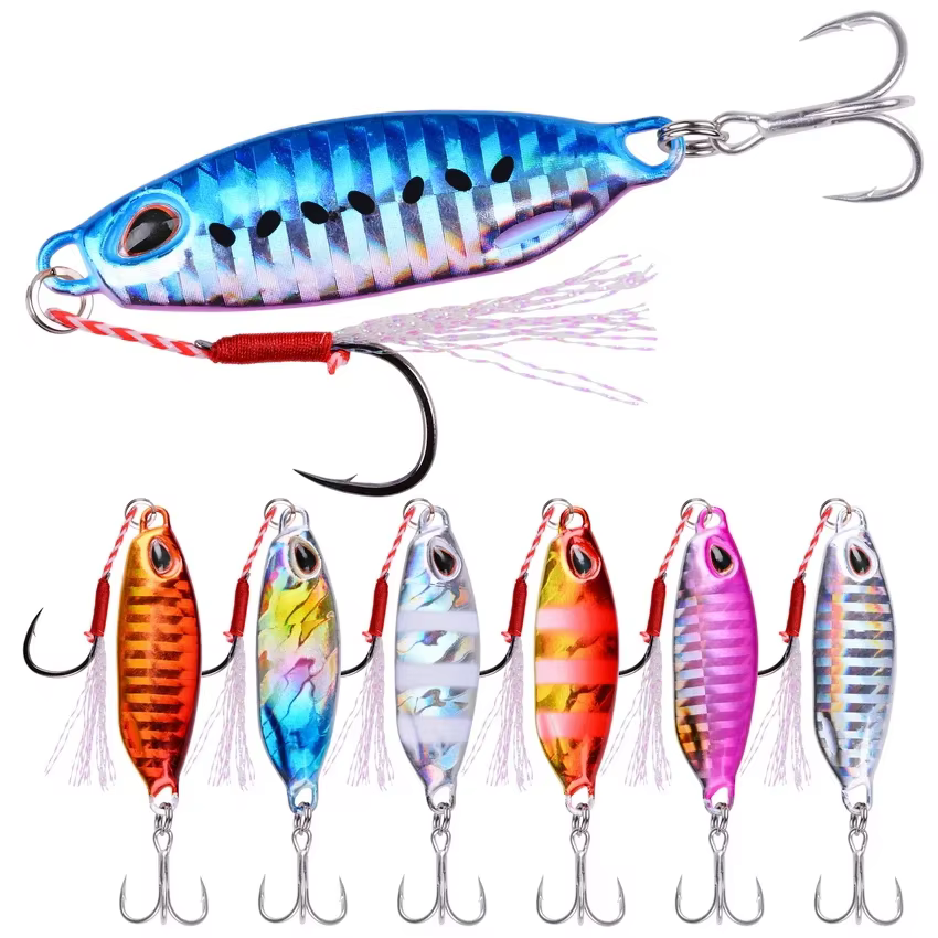 Slow Cast Cucharilla Jigging Metálica – Vibración Pesca Marina - imagen 2