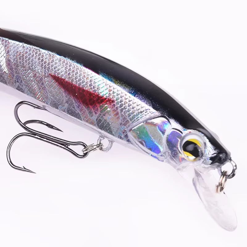 Cebo flotante para lubina con anzuelo triple Wobbler Swimbaits - imagen 2
