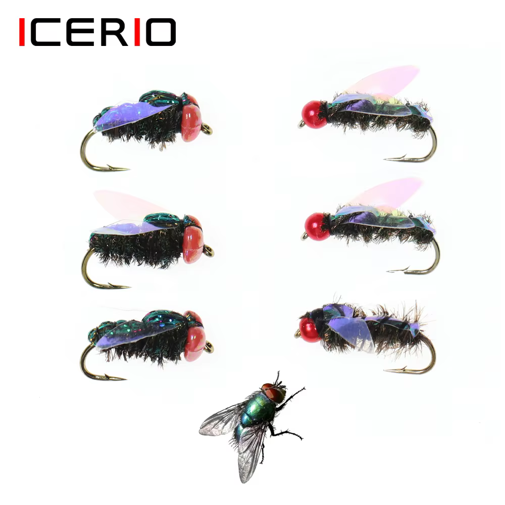 Icerio Moscas Beadhead para trucha – Hundimiento lento - imagen 3