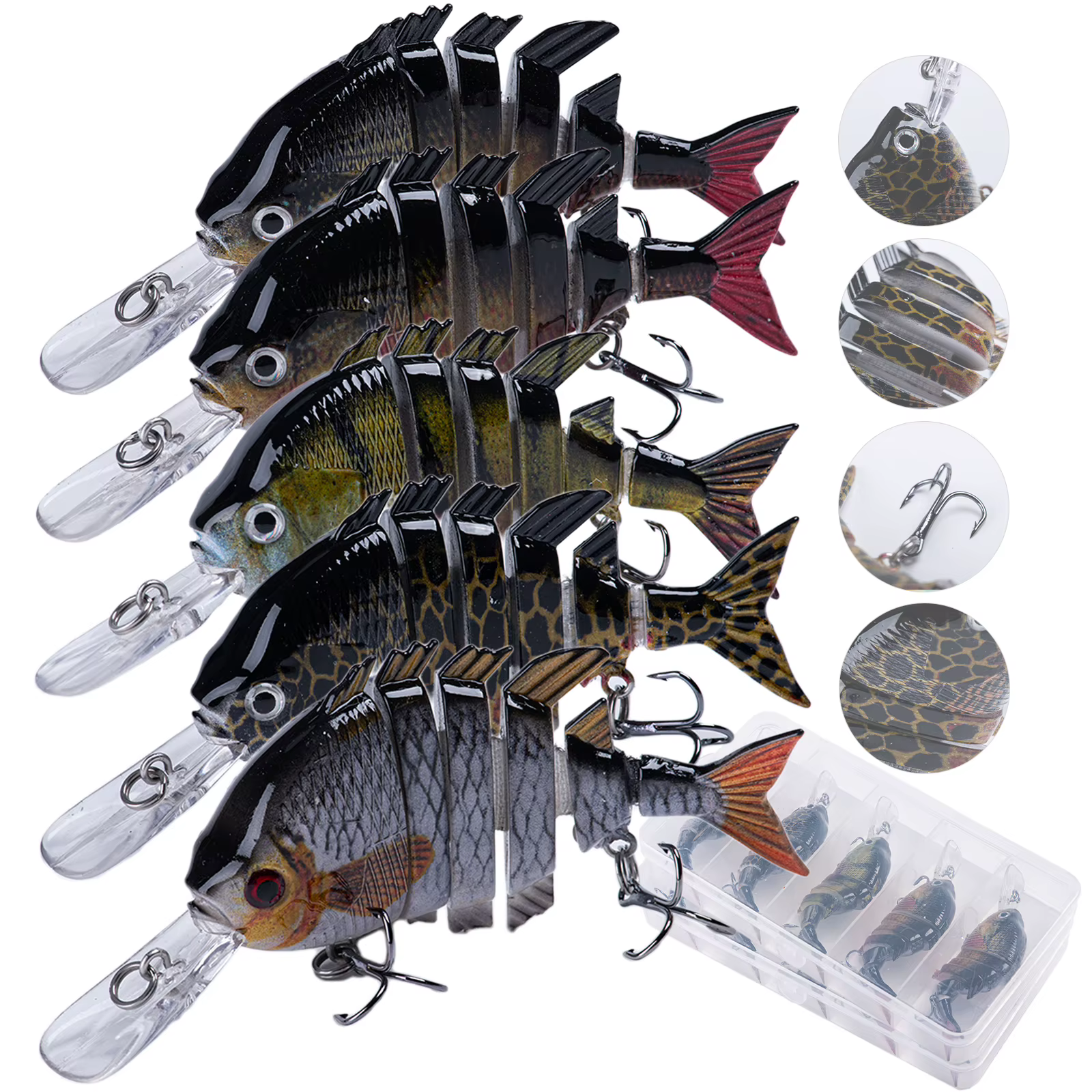 Señuelo articulado Goture wobbler de 14.5cm para pesca de lubina