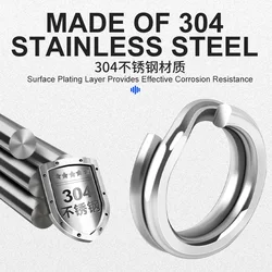 Anillos divididos acero inoxidable TEASER HT001 doble bucle