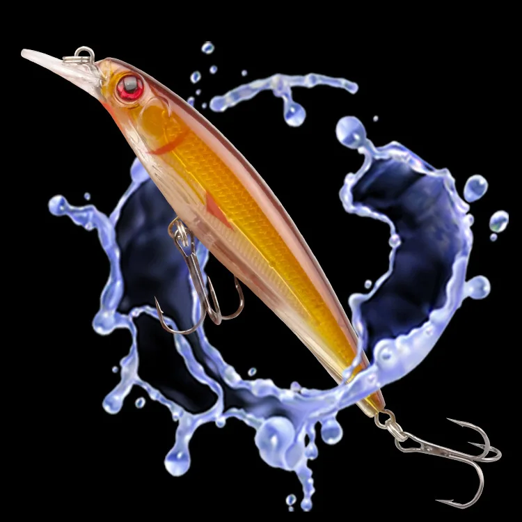 Crankbait lucio - Señuelo flotante de plástico, 11 cm, 13,7 g - imagen 5