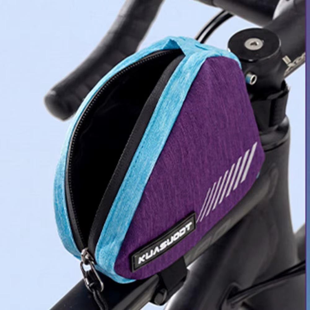 Bolsa triangular impermeable para cuadro de bicicleta reflectante - imagen 3