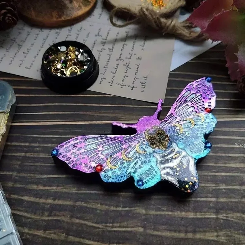 Molde de silicona polilla para resina epoxi y fundición DIY - imagen 2