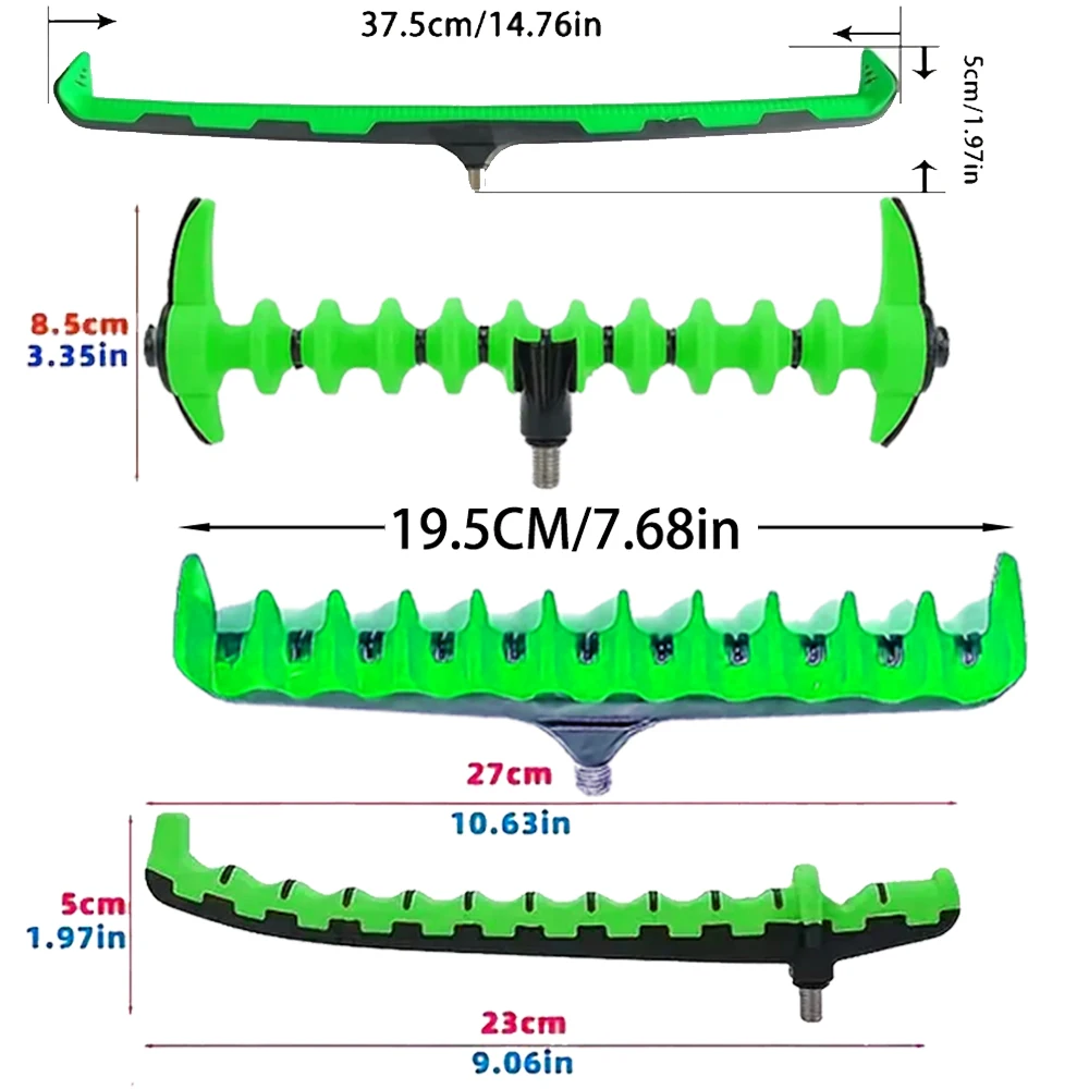 Barra de zumbido con cabezales de apoyo para carpfishing - imagen 4