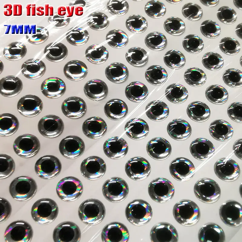 Lote de ojos de pez plateados 20000 piezas para fabricación de señuelos