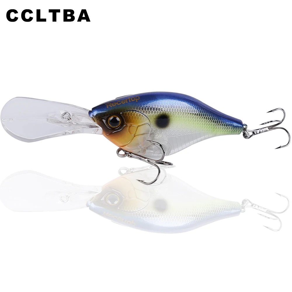 CCLTBA Señuelo Crankbait Flotante para Lubina – Imitación Realista