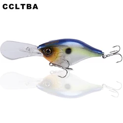 CCLTBA Señuelo Crankbait Flotante para Lubina – Imitación Realista