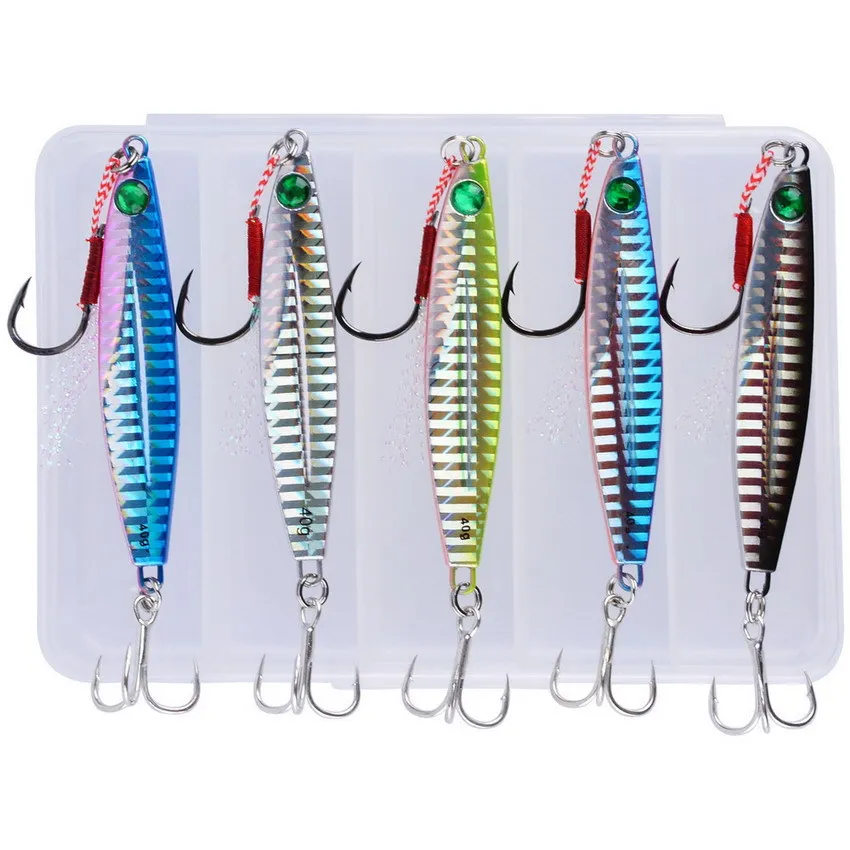 Señuelo plantilla Metal Jigging para lubina y trucha en agua salada - imagen 4