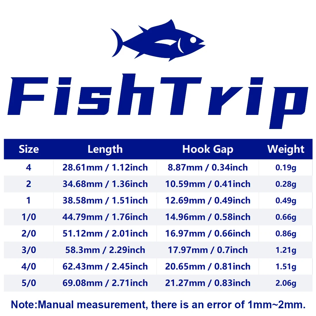 Anzuelo FishTrip con anillo y diseño de espacio amplio
