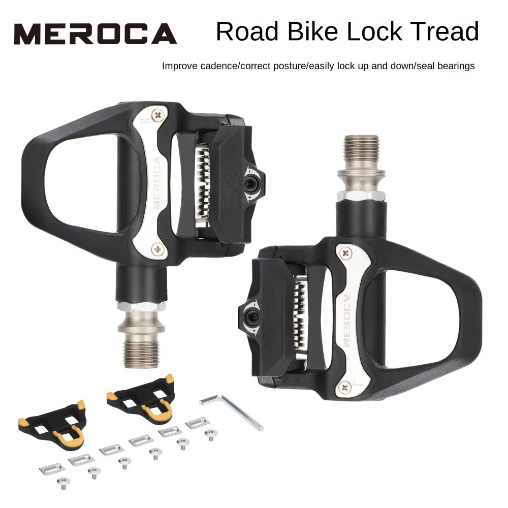 MEROCA R26 Pedales bicicleta carretera SPD-SL con bloqueo para calas - imagen 5